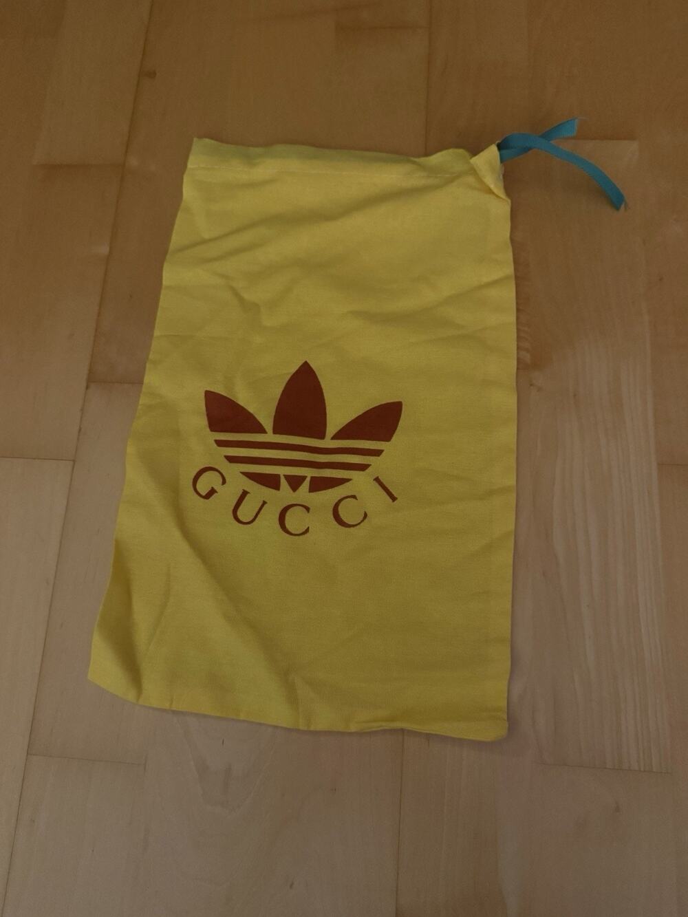 Gucci Logo Yellow Shoe Bag Dust Bag